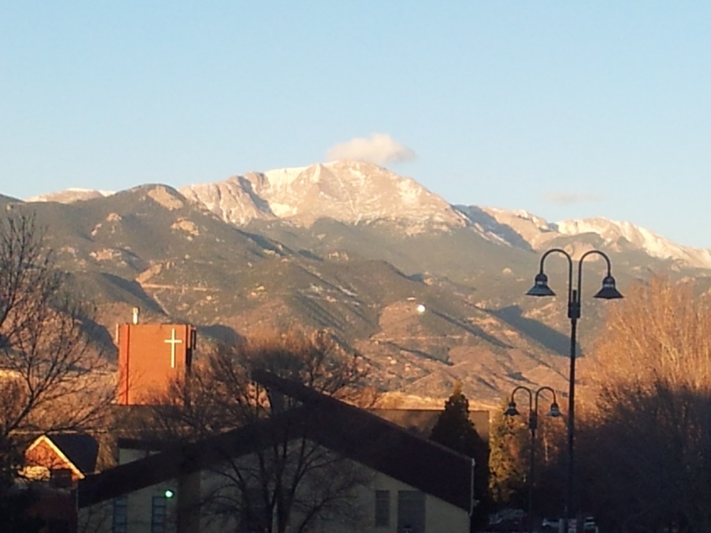 Sunrise on the Colorado Rockies