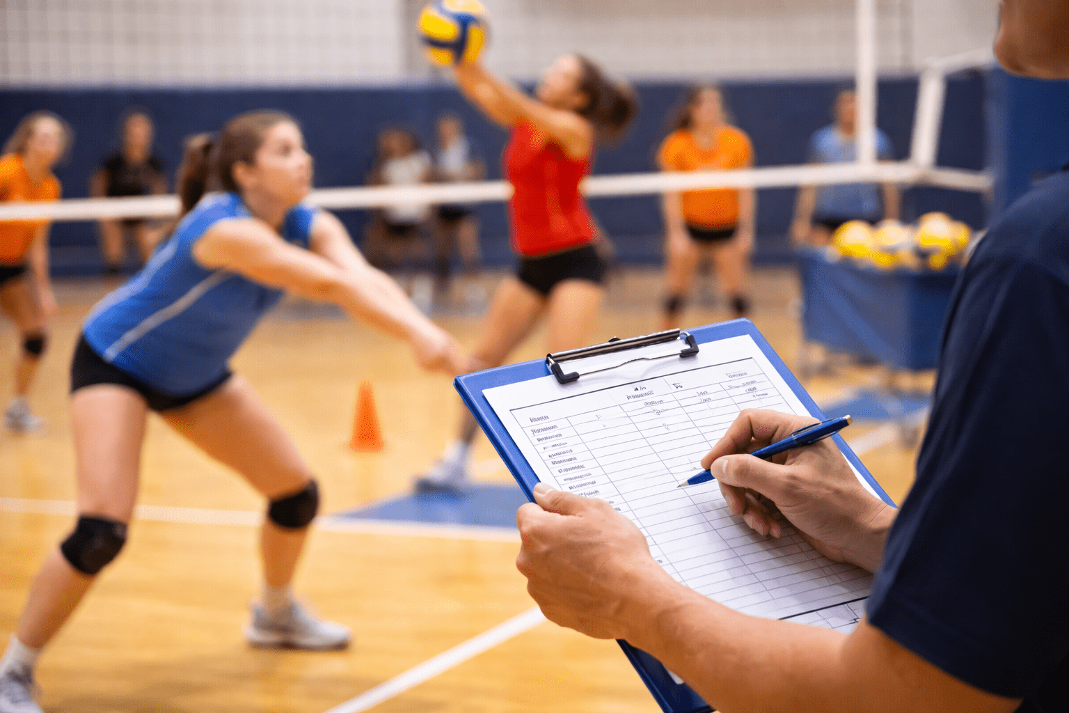 Volleyball Tryout Plan Template (1-, 2-, and 3-day options)