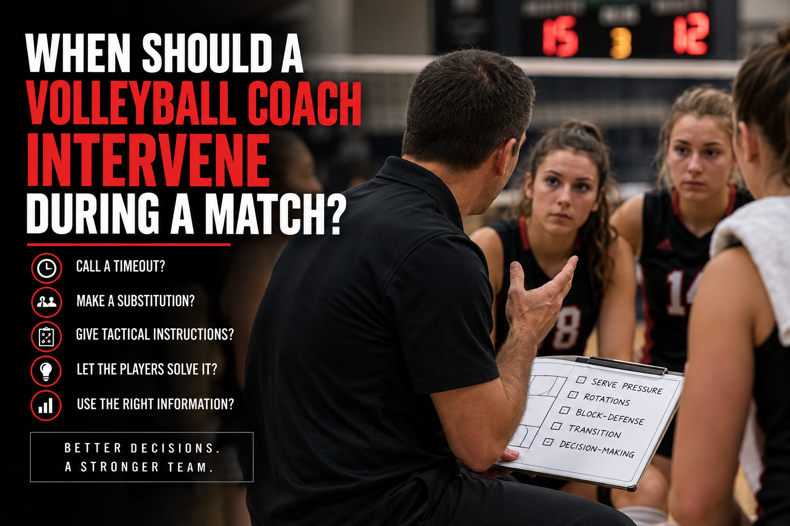 When Should a Volleyball Coach Intervene During a Match
